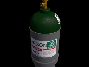 low-poly gas argon ballon 3D Model
