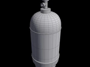 low-poly gas argon ballon 3D Model