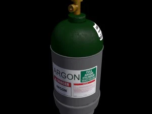 low-poly gas argon ballon 3D Model