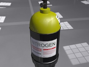 low-poly gas nitrogen ballon 3D Model
