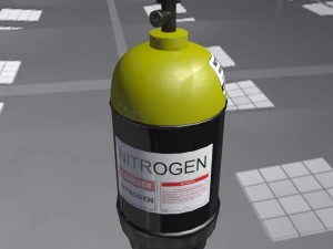 low-poly gas nitrogen ballon 3D Model