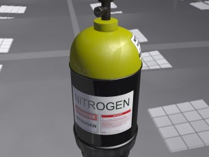 low-poly gas nitrogen ballon 3D Model