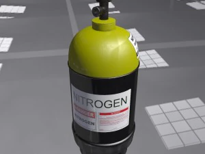 low-poly gas nitrogen ballon 3D Model