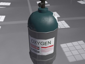 low-poly gas cylinders pack Modèle 3D