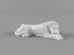狮子雕塑 3D 模型