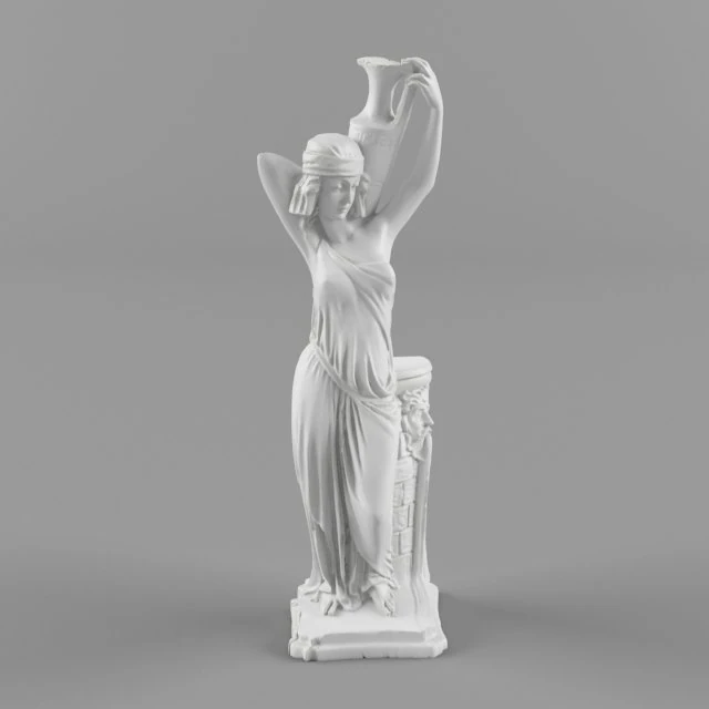 greece woman 3D Model .c4d .max .obj .3ds .fbx .stl .blend