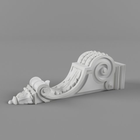 corbel 3D Модель .c4d .max .obj .3ds .fbx .stl .blend 