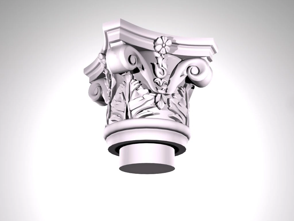 capital for  column 1 3D Model .c4d .max .obj .3ds .fbx .stl .blend 