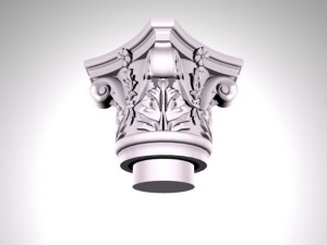 capital for  column 1 3D 模型