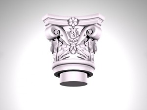 capital for  column 1 3D 模型