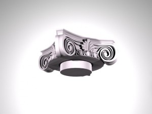 capital for column 2 Modelo 3D