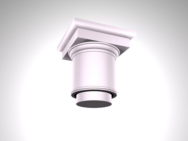 capital for column 3 Model 3D .c4d .max .obj .3ds .fbx .stl .blend 