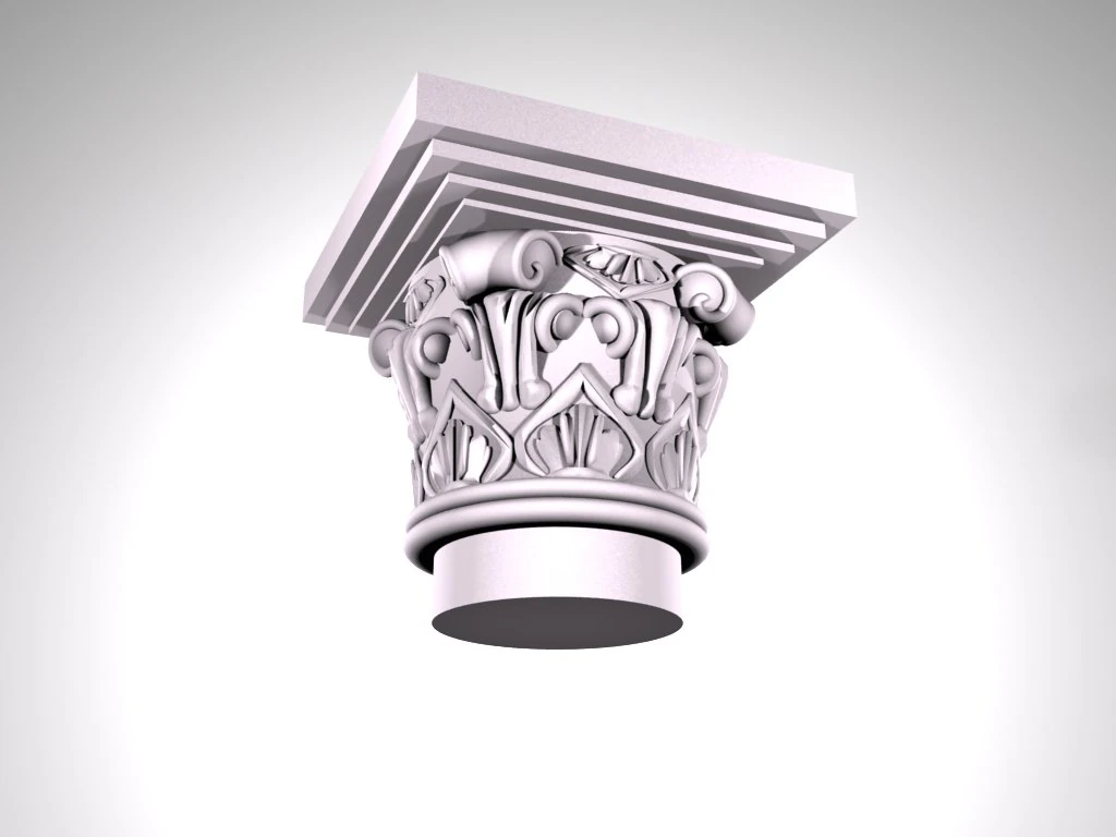 capital for column 4 3D Model .c4d .max .obj .3ds .fbx .stl .blend 
