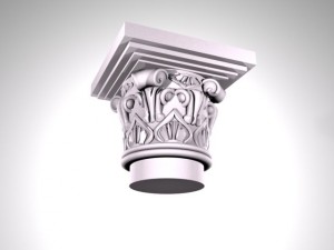 capital for column 4 Modelo 3D