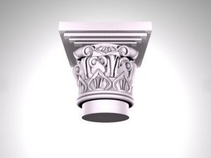 capital for column 4 Model 3D