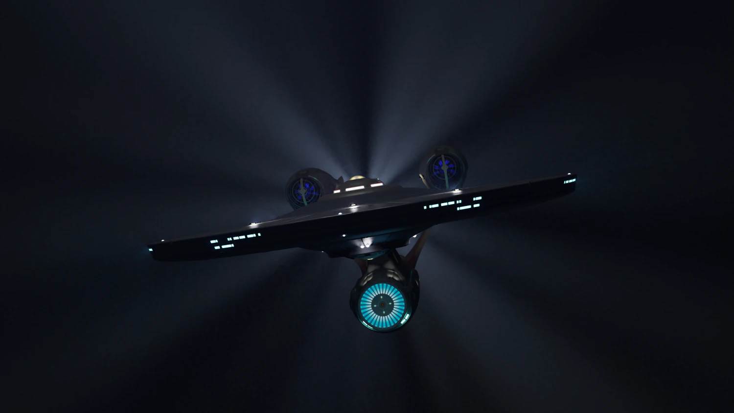 uss - enterprise 2009 3D Model .c4d .max .obj .3ds .fbx .stl .blend 