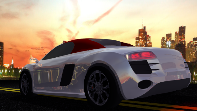 audi r8 3D 모델 .c4d .max .obj .3ds .fbx .stl .blend 