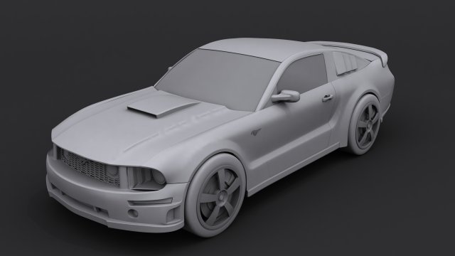 3d sport car 3D Модель .c4d .max .obj .3ds .fbx .stl .blend 