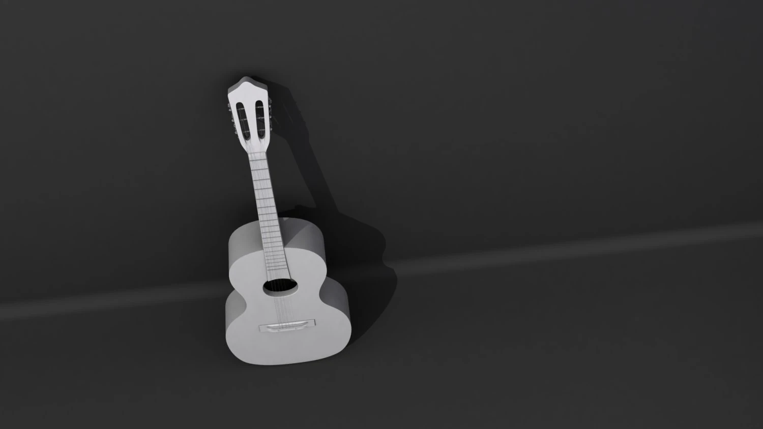 guitar 3D Model .c4d .max .obj .3ds .fbx .stl .blend 