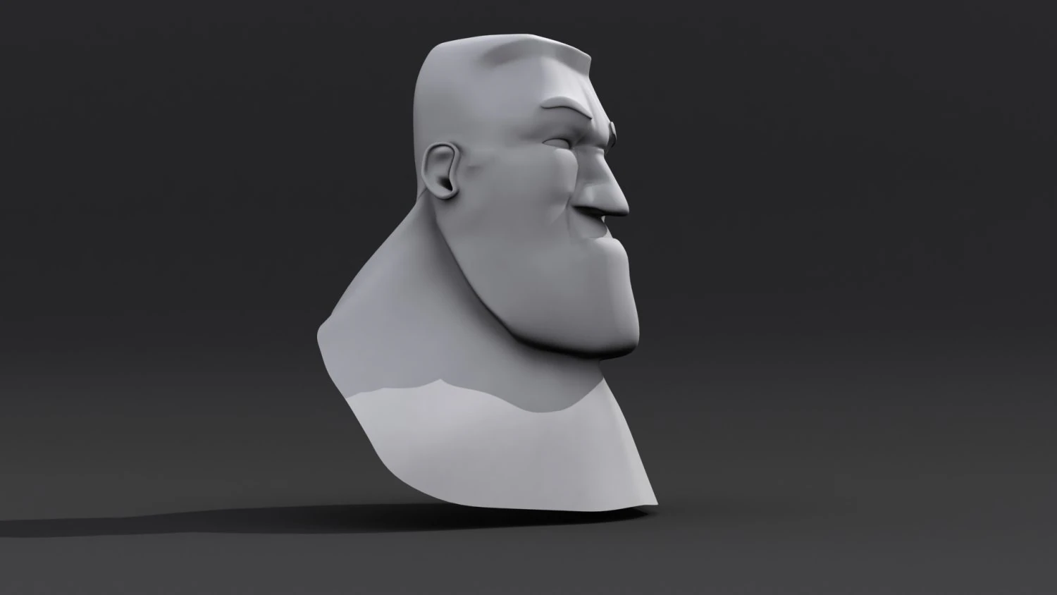 cartoon head 3D Model .c4d .max .obj .3ds .fbx .stl .blend 