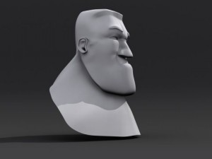cartoon head 3D Model