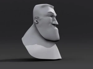 testa dei cartoni animati Modello 3D