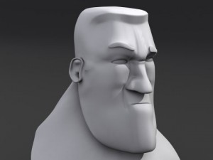 cartoon head 3D मॉडल