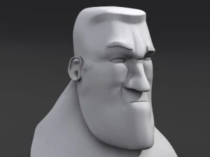 cartoon head 3D Model