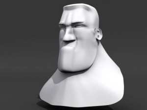 cartoon head 3D मॉडल