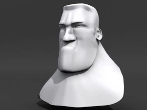 cartoon head 3D Model
