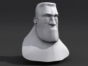 cartoon head 3D मॉडल