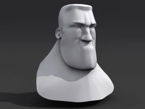 cartoon head 3D Model