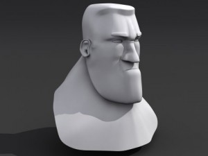 cartoon head 3D मॉडल