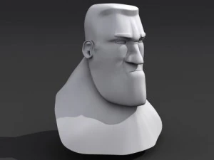cartoon head 3D Model