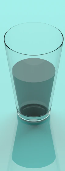 half full half empty optimistic pessimistic glass 3D Model .c4d .max .obj .3ds .fbx .stl .blend
