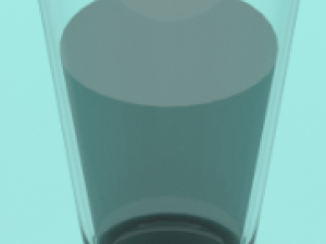 half full half empty optimistic pessimistic glass 3D Model
