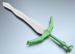 fantasy sword 3D-Modell .c4d .max .obj .3ds .fbx .stl .blend 
