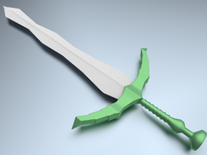 fantasy sword 3D Model