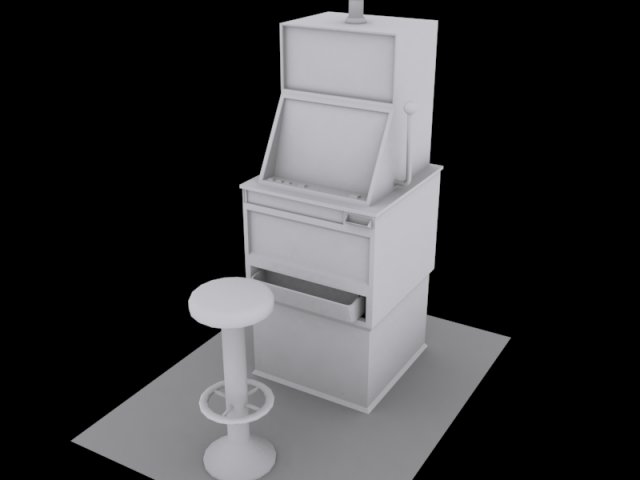 slot machine 3D Model .c4d .max .obj .3ds .fbx .stl .blend 