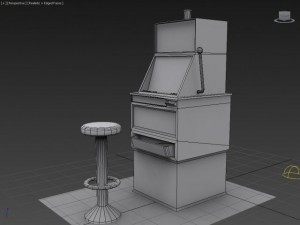 slot machine 3D Model