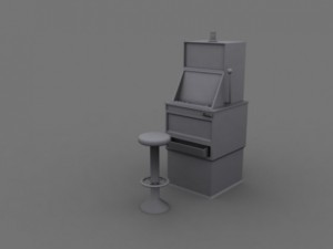 slot machine 3D Model