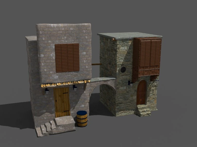 old arab house2 3D Model .c4d .max .obj .3ds .fbx .stl .blend 