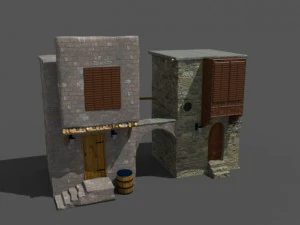 rumah arab tua2 Model 3D