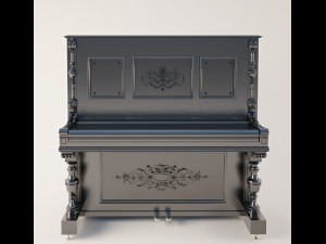 piano becker 3D Модель