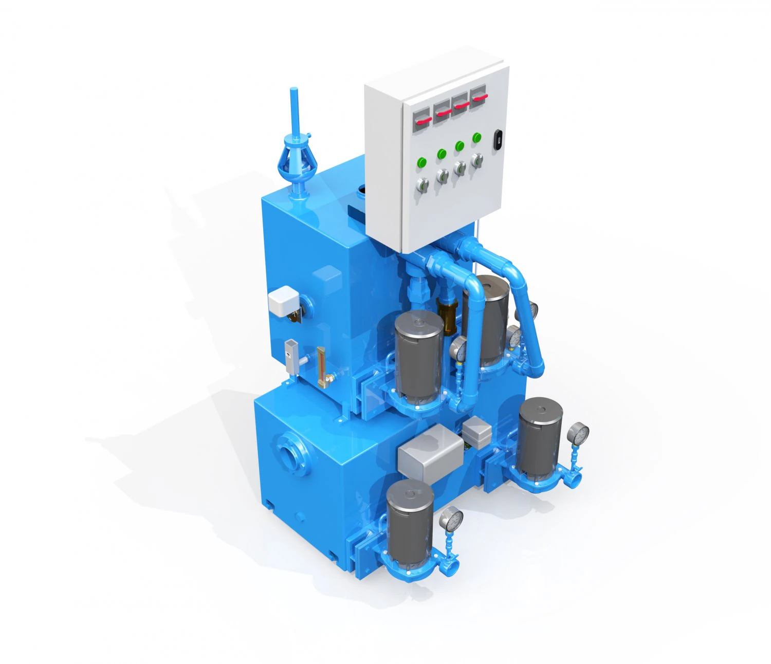 vacuum condensate unit 3D Model .c4d .max .obj .3ds .fbx .stl .blend 