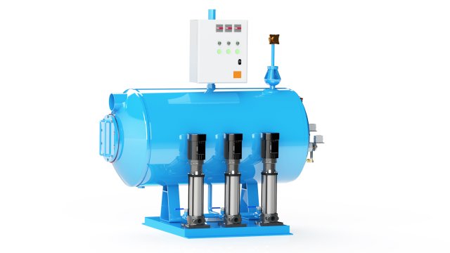boiler feed unit 3D Модель .c4d .max .obj .3ds .fbx .stl .blend 
