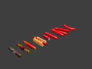 hotdog collection Modelo 3D
