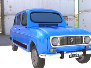 renault 4 - car Modèle 3D