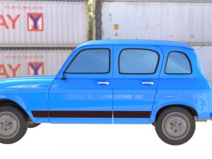 renault 4 - car Modèle 3D
