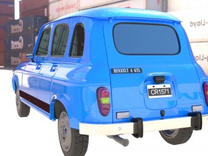 renault 4 - car Modèle 3D